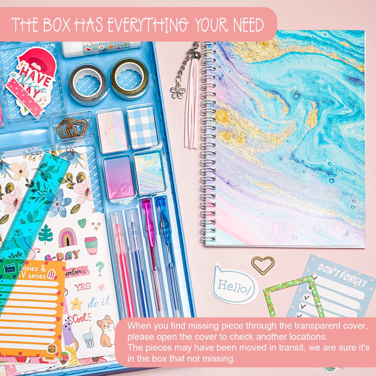 ABERLLS DIY Journal Kit for Girls | Tween Scrapbook & Journal Set