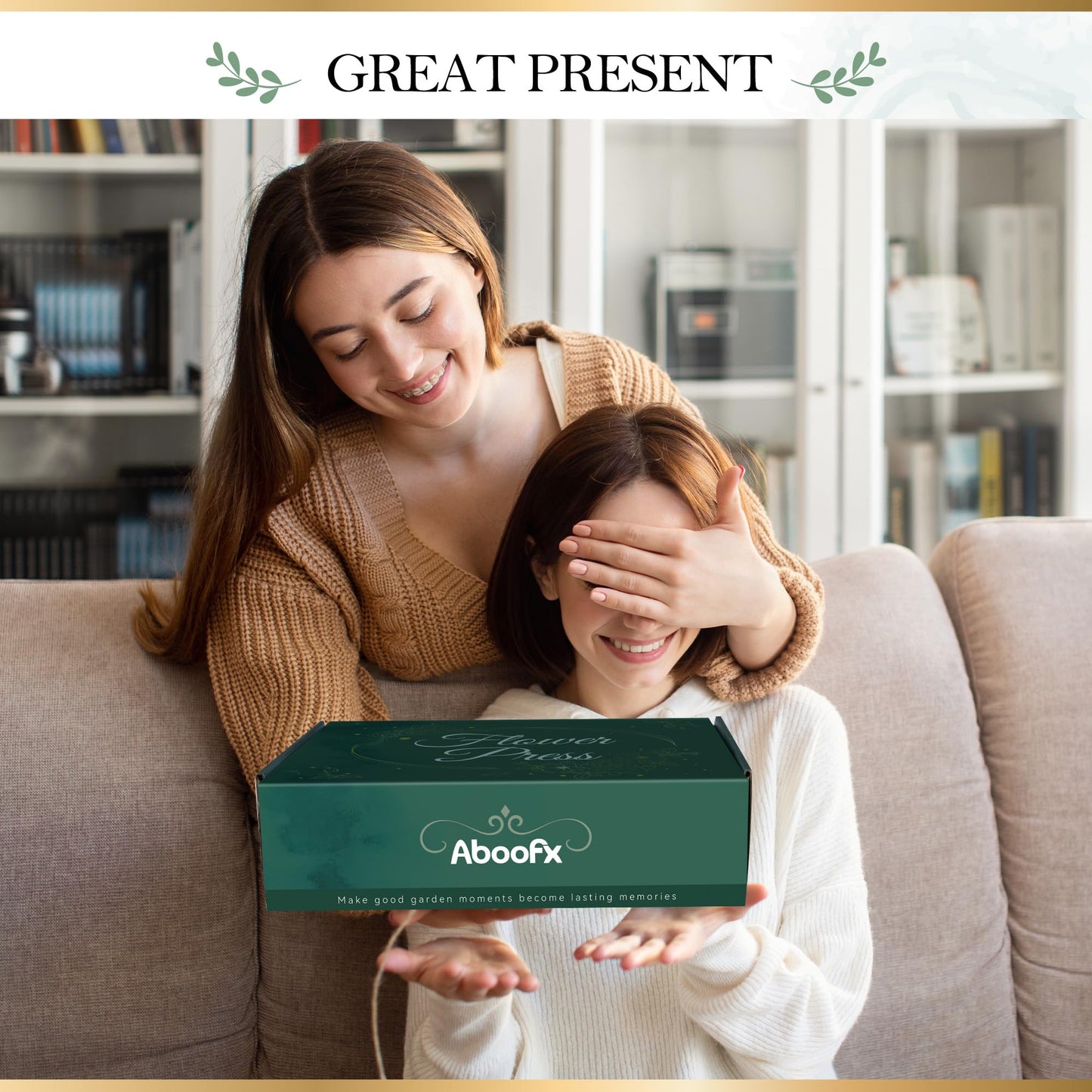Aboofx Large Flower Press Kit – 6-Layer Pressing System, 11.8 × 8.3 in, All‑In‑One DIY Flower Press