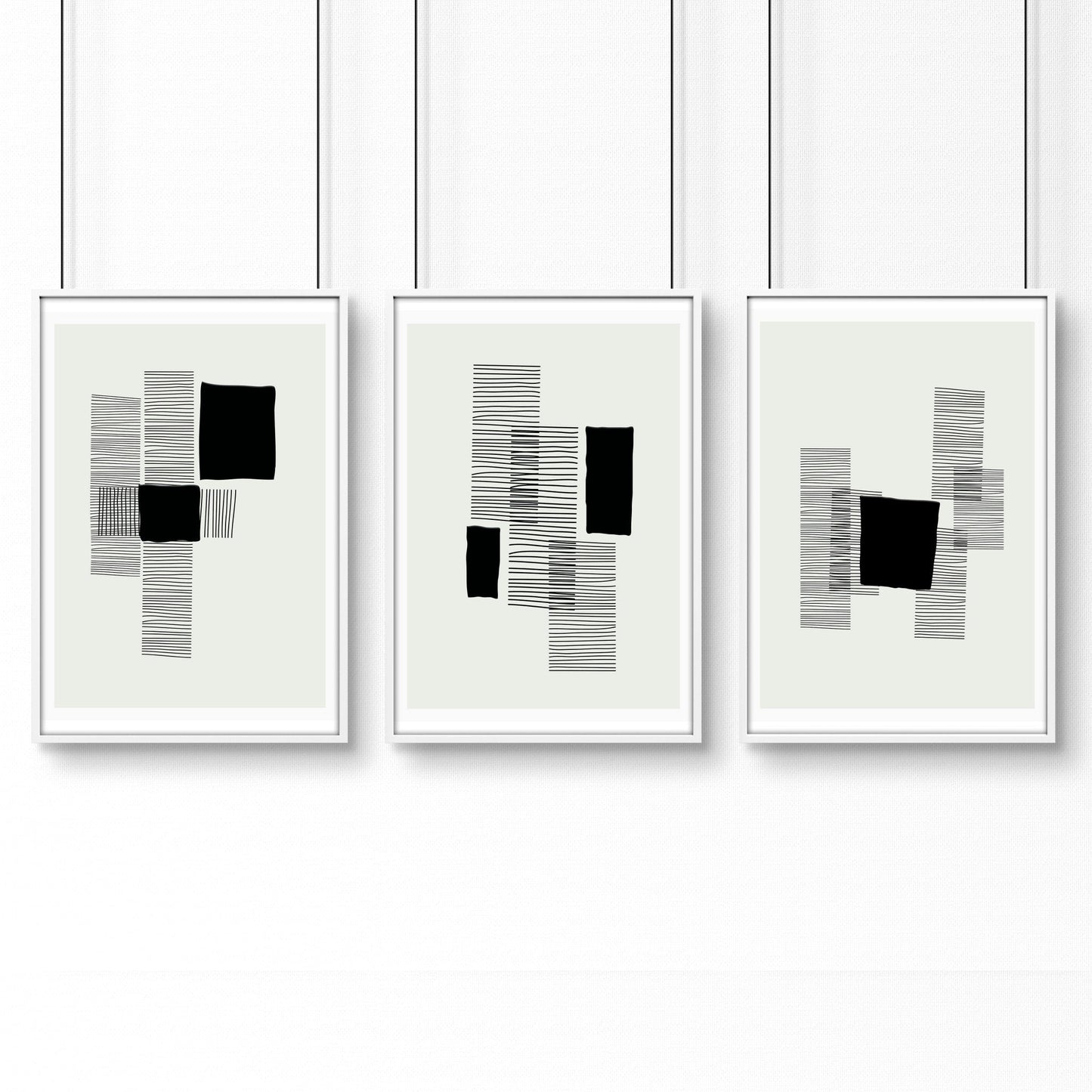 Abstract Art Painting | Set of 3 Abstract Wall art Prints