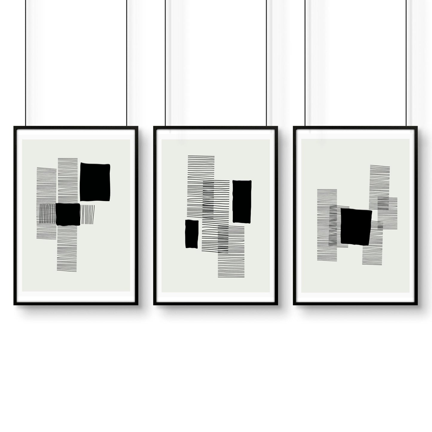 Abstract Art Painting | Set of 3 Abstract Wall art Prints