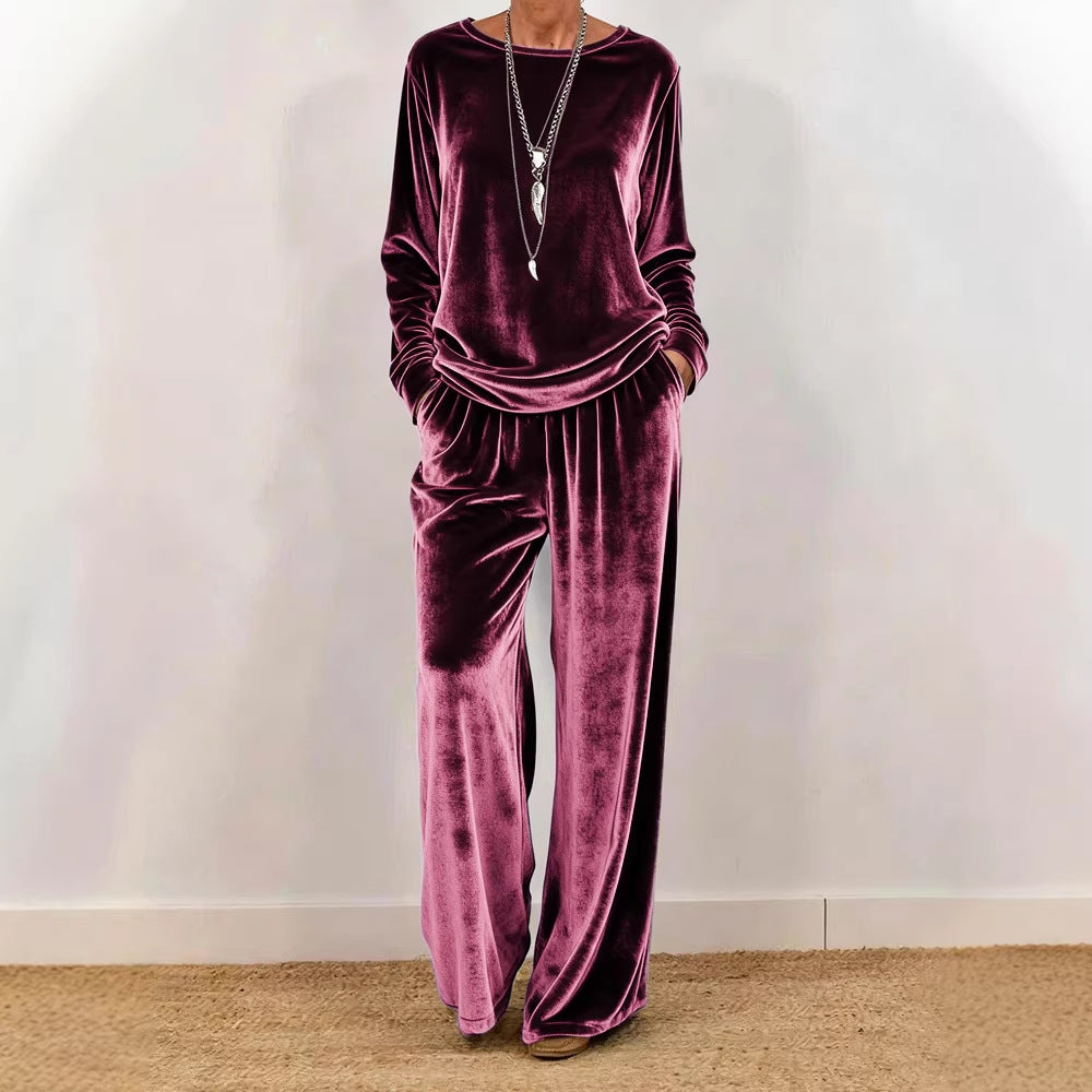 Women's Minimalist Co-ord Suit | Relaxed Fit Long Sleeve Two-Pieces Set