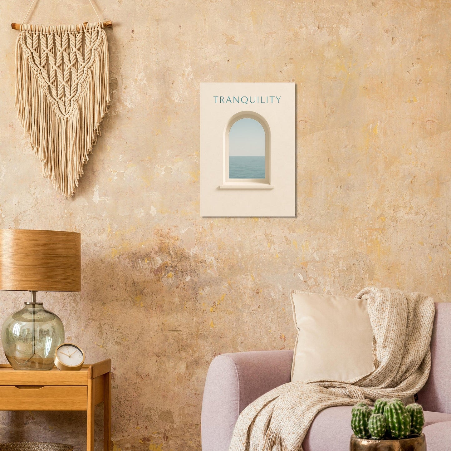 Tranquil Minimalist Ocean View Poster Print - Stunning Wall Art for Relaxation