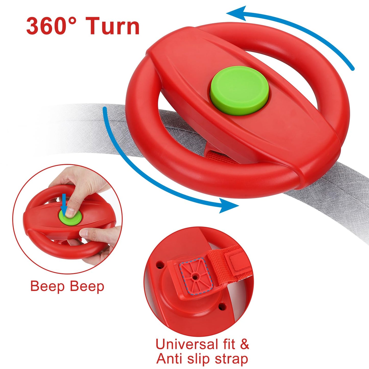 Accmor Stroller Steering Wheel Toy — Detachable Fun for Strollers & Carts