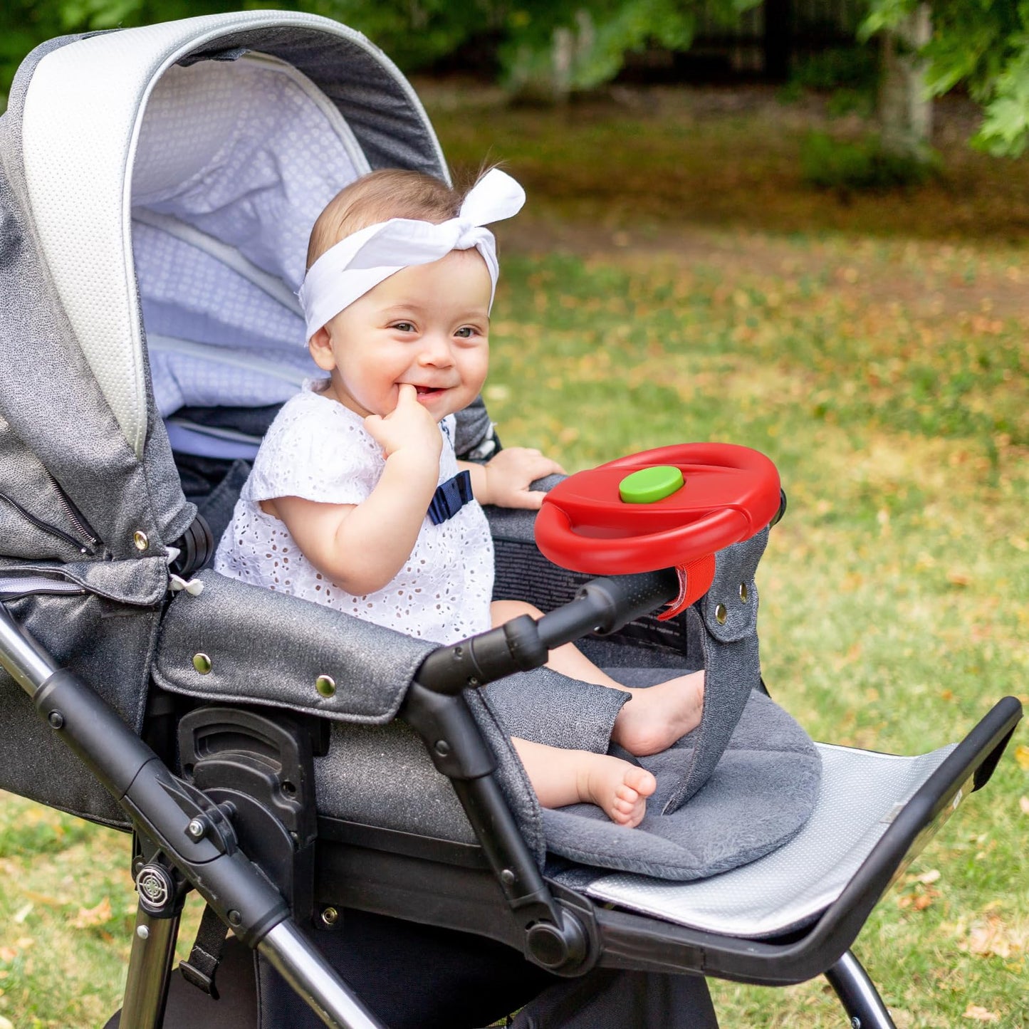Accmor Stroller Steering Wheel Toy — Detachable Fun for Strollers & Carts