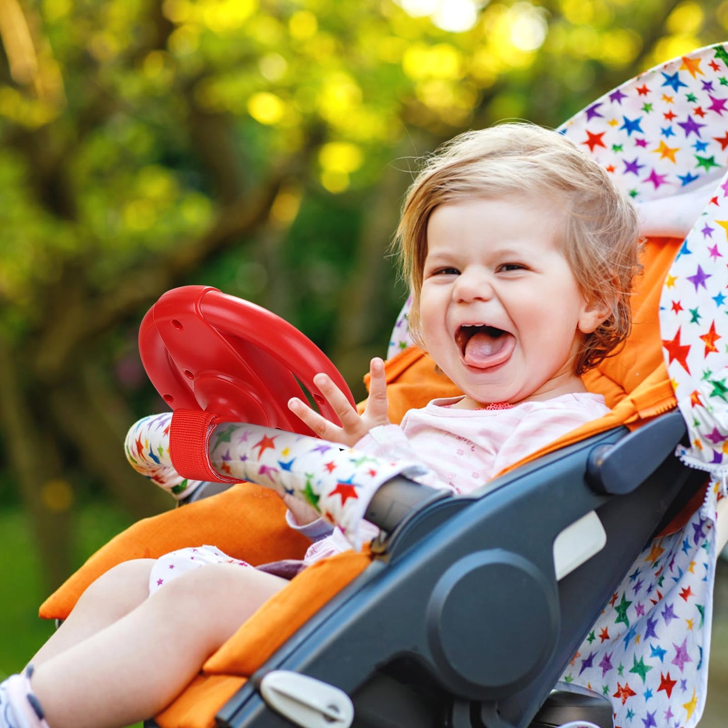 Accmor Stroller Steering Wheel Toy — Detachable Fun for Strollers & Carts