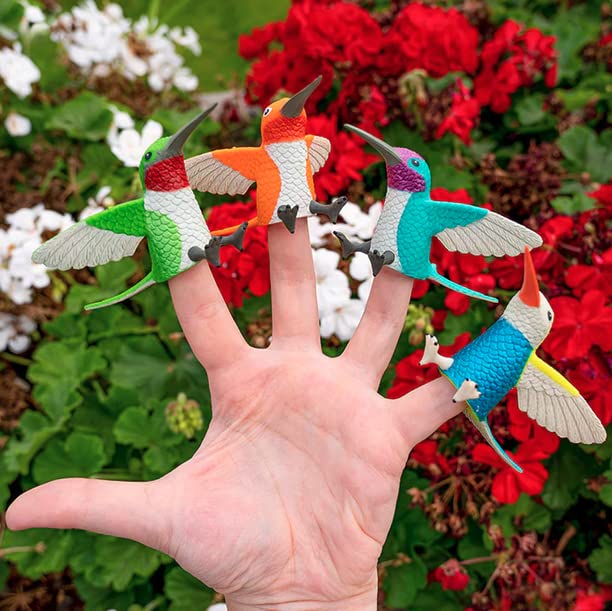 Accoutrements Archie McPhee Finger Hummingbirds Puppets – Set of 4
