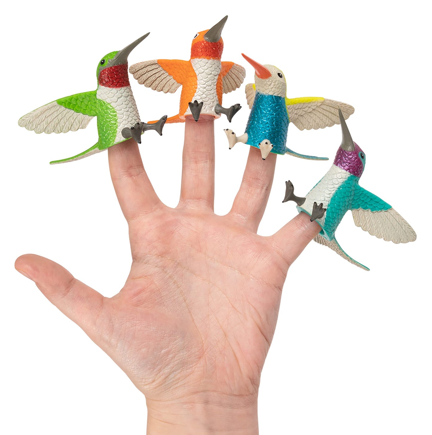 Accoutrements Archie McPhee Finger Hummingbirds Puppets – Set of 4