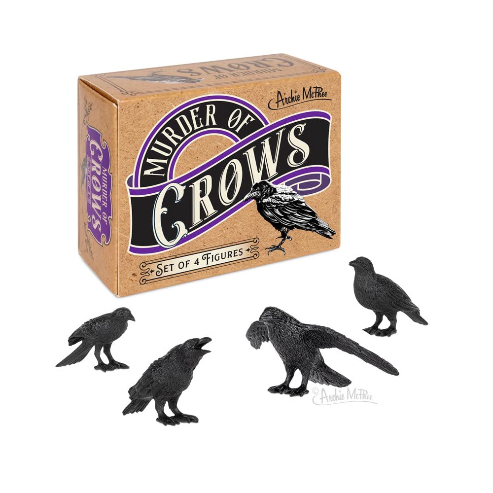 Archie McPhee Murder of Crows Figures – Set of 4 | Accoutrements