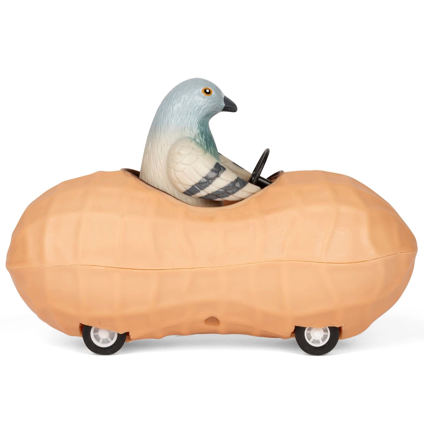 Accoutrements Archie Mcphee Pigeon in a Peanut Pull Back Toy Car (13038) – Whimsical Collectible