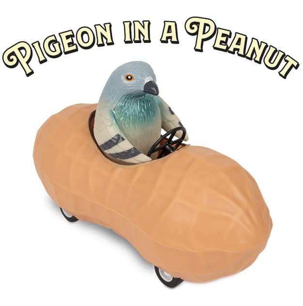Accoutrements Archie Mcphee Pigeon in a Peanut Pull Back Toy Car (13038) – Whimsical Collectible