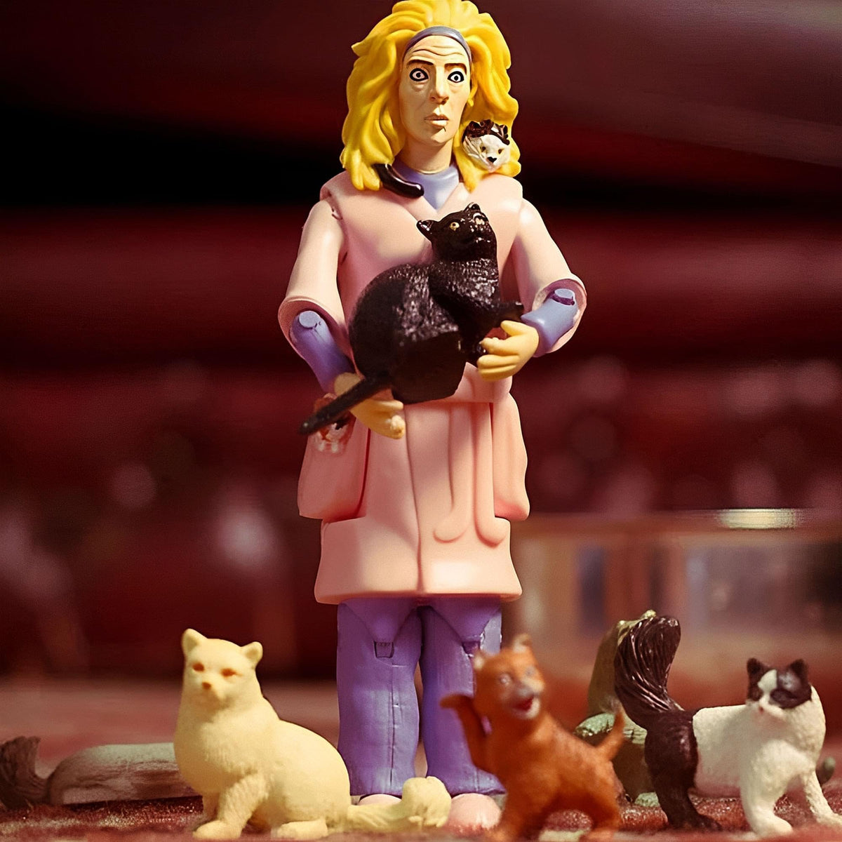 Accoutrements Crazy Cat Lady Action Figure – Multicolored Vinyl, 5.25-Inch Tall