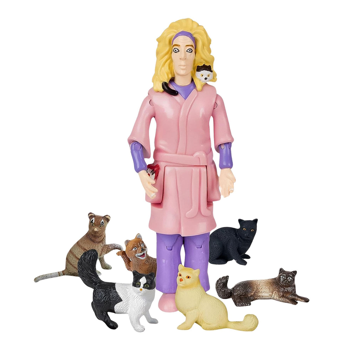 Accoutrements Crazy Cat Lady Action Figure – Multicolored Vinyl, 5.25-Inch Tall