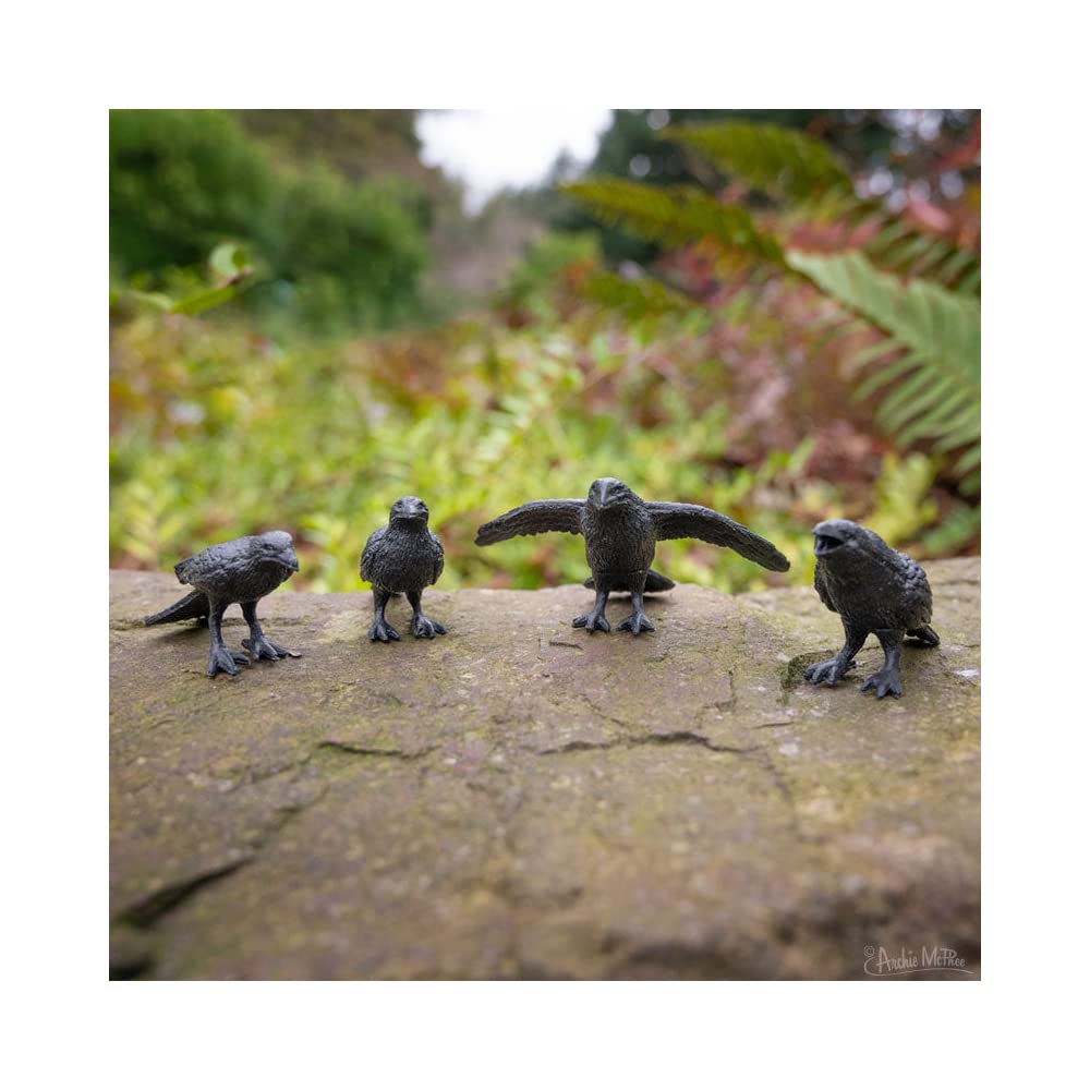 Archie McPhee Murder of Crows Figures – Set of 4 | Accoutrements