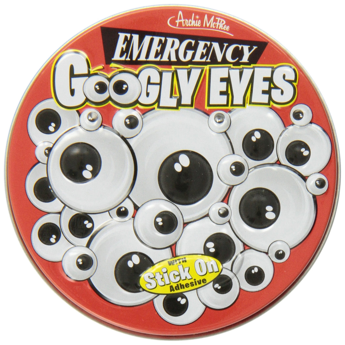 Accoutrements Archie McPhee Emergency Googly Eyes – 20 Pairs in Tin