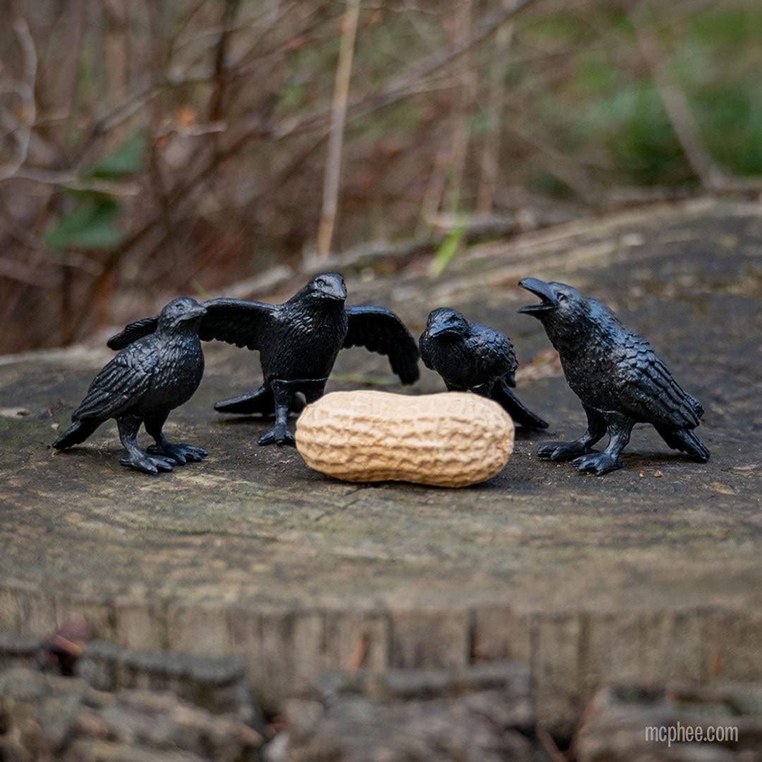 Archie McPhee Murder of Crows Figures – Set of 4 | Accoutrements