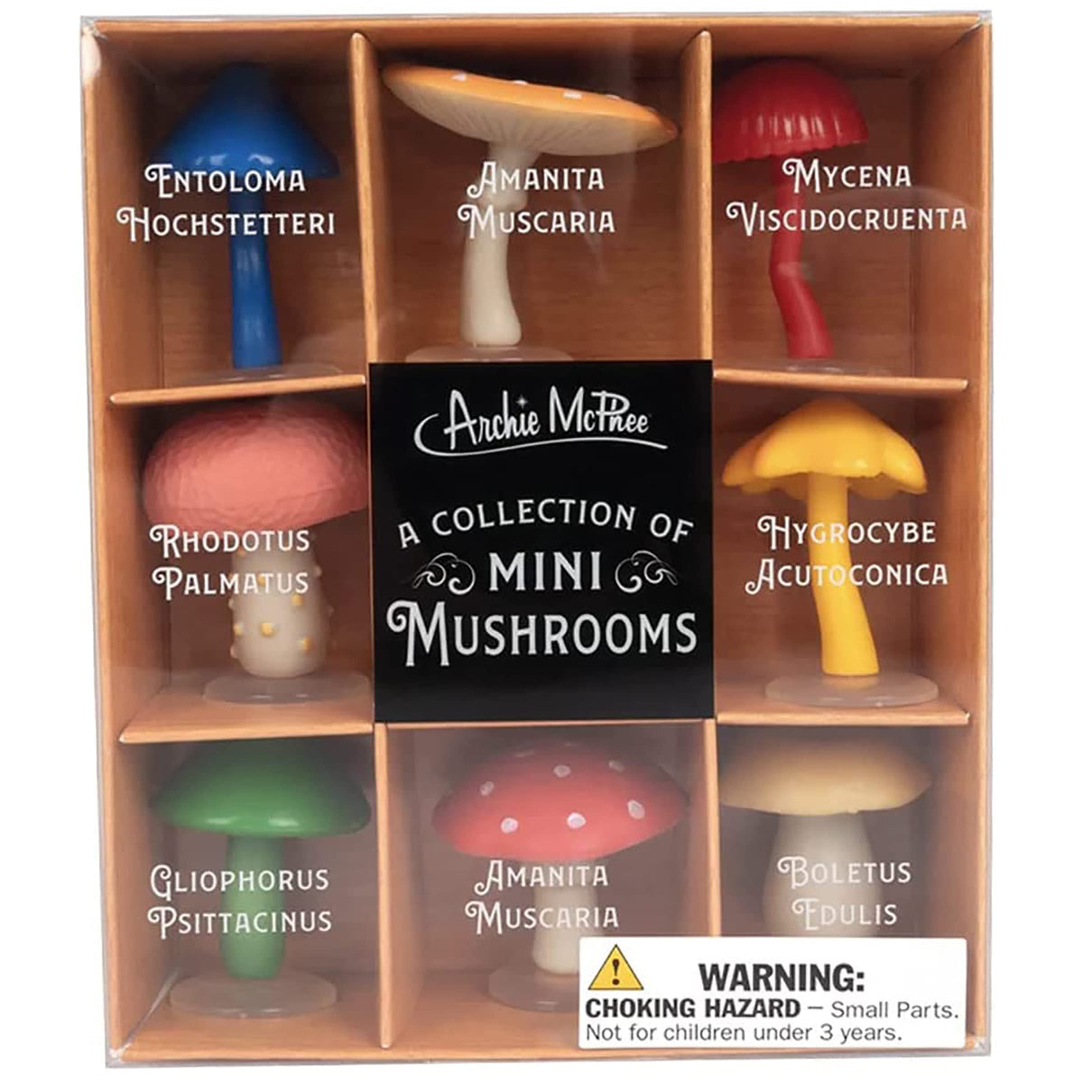 Accoutrements Mcphee: Collection of Eight Soft Vinyl Mini Magical Mushrooms