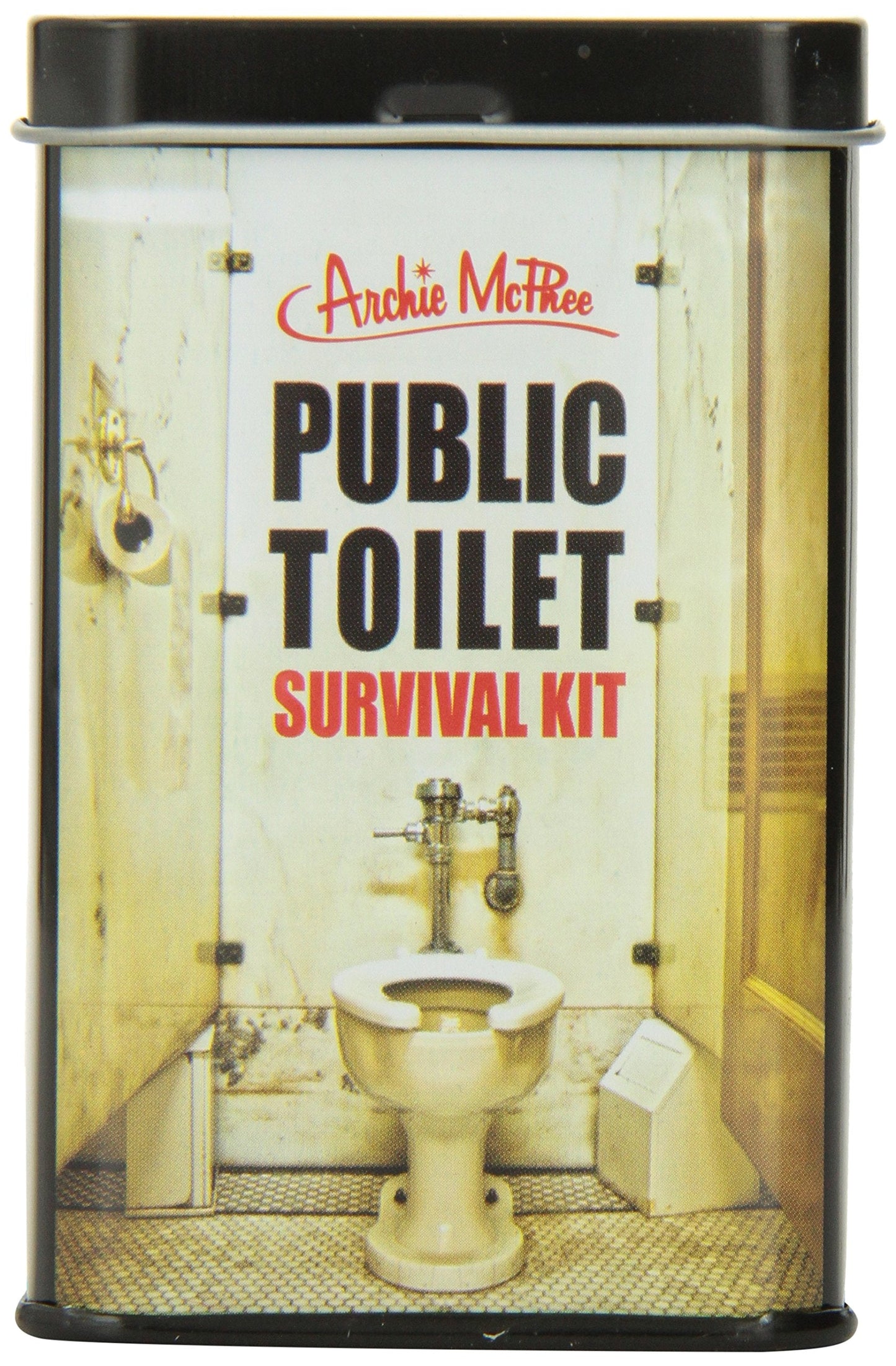 Accoutrements Public Toilet Survival Kit — Compact Travel Hygiene Tin