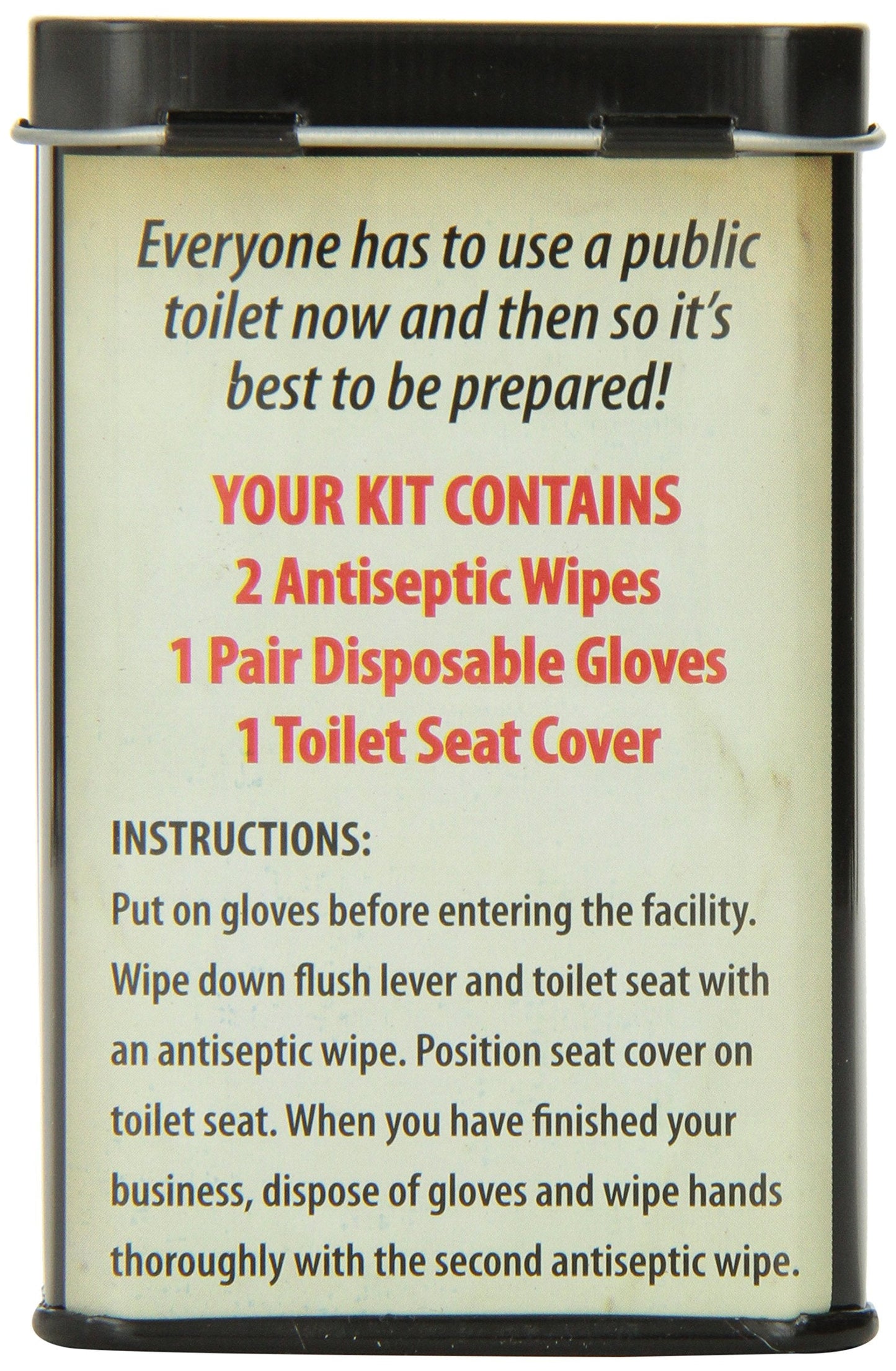 Accoutrements Public Toilet Survival Kit — Compact Travel Hygiene Tin