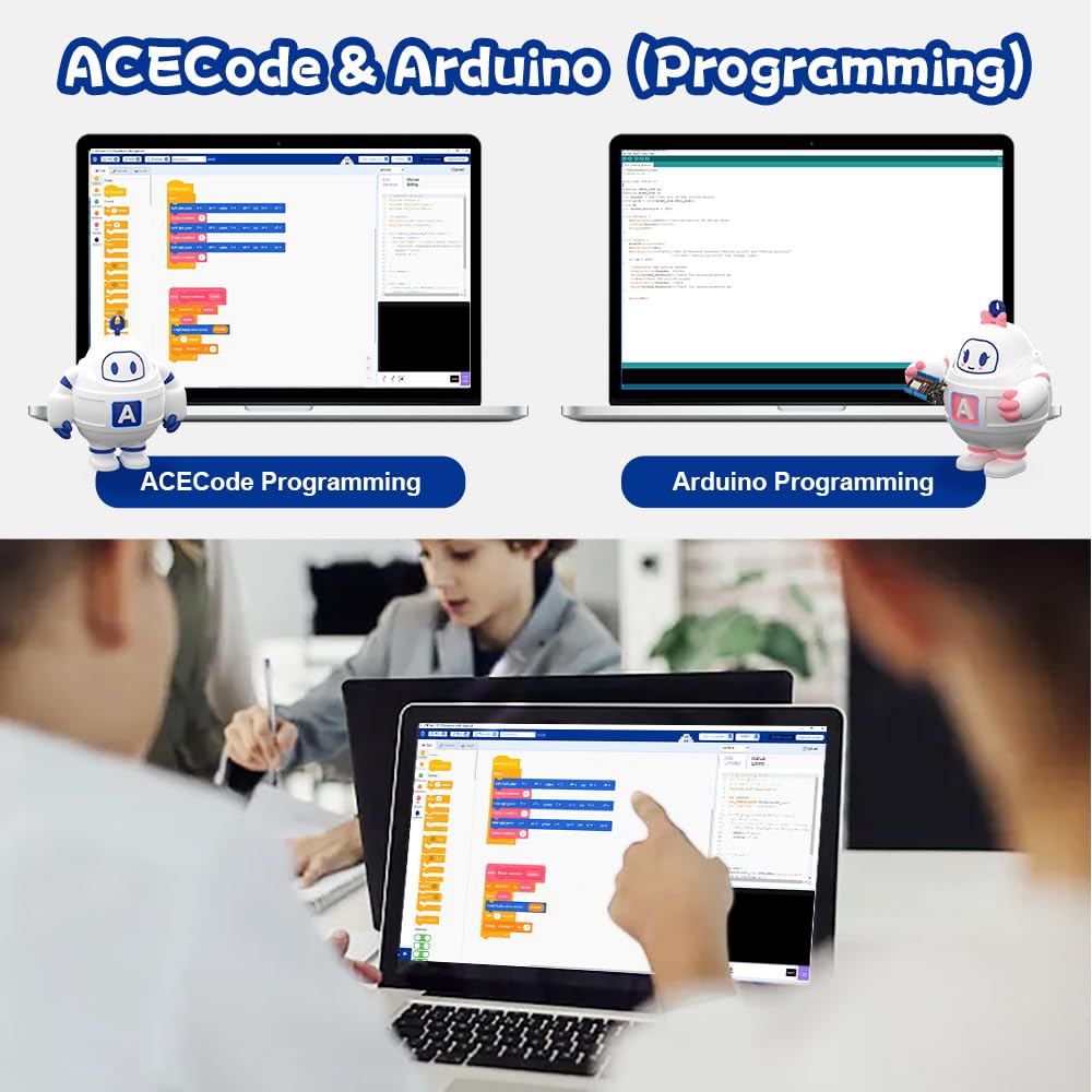 ACEBOTT Bipedal Robot Kit for ESP32 – STEM Coding Toy for Teens 12-16