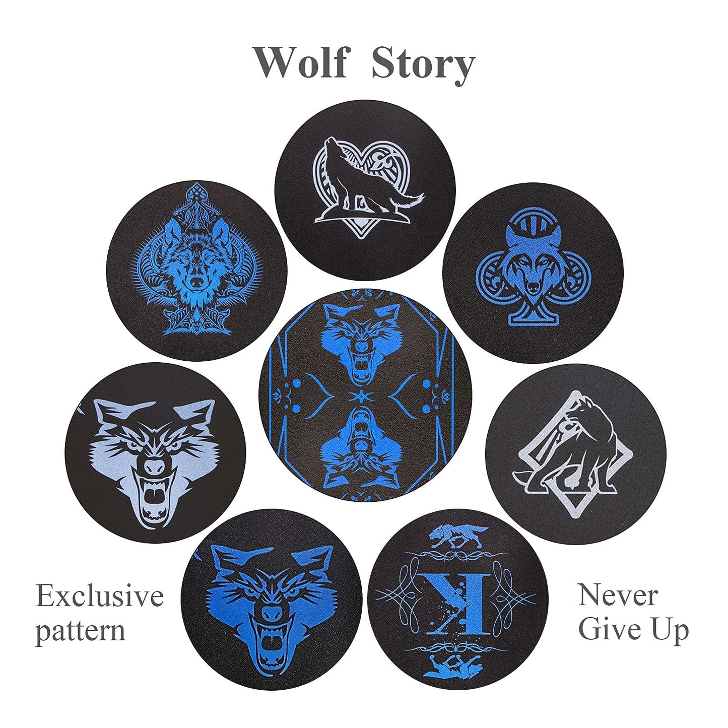 ACELION Waterproof Playing Cards – Wolf-Themed PVC Deck, Durable & Outdoor-Ready
