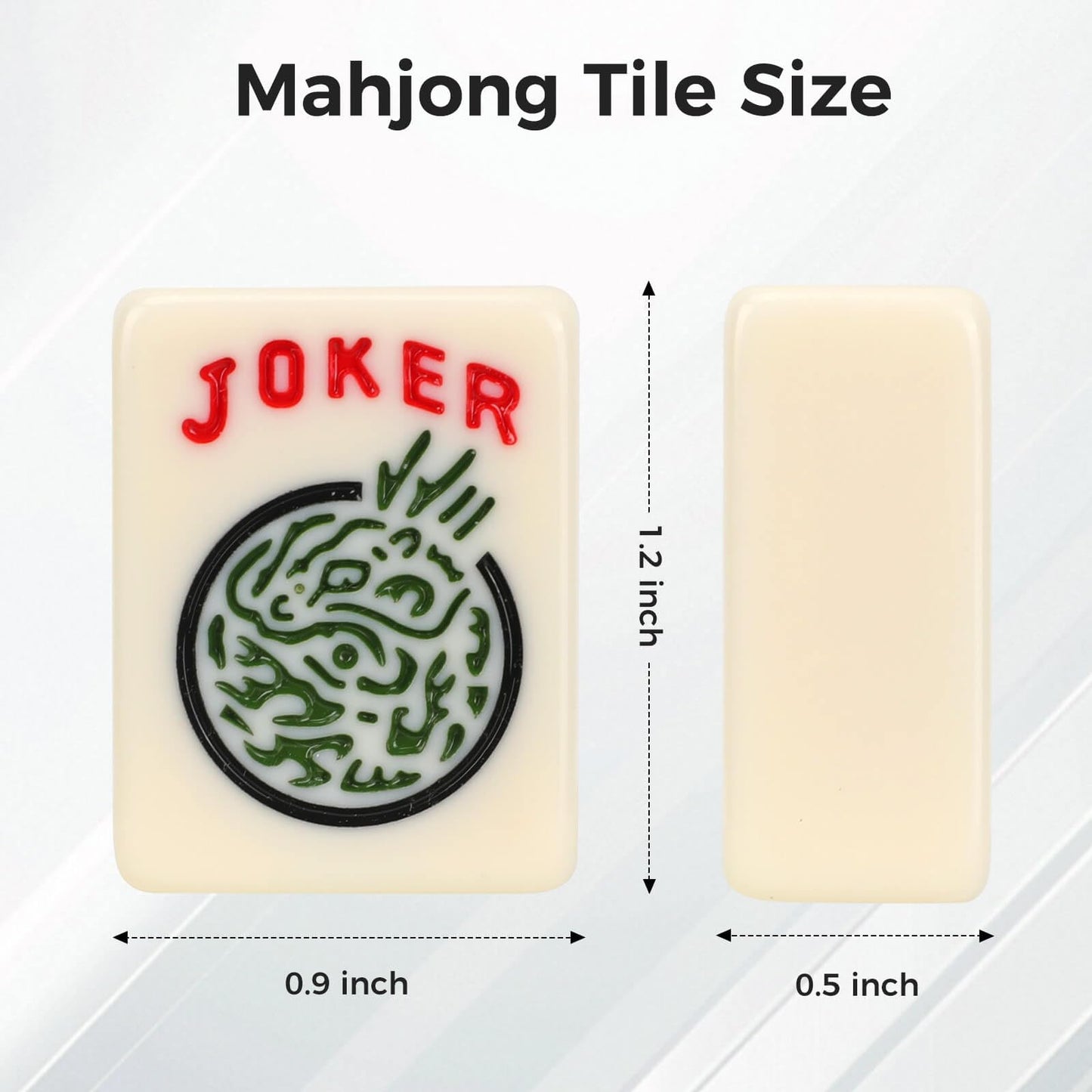 Aceshmir American Mahjong Tile Set – 166 Premium Melamine Tiles, Storage Case & Play-Chips for Family Gatherings