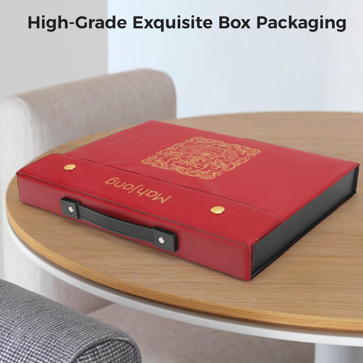 Aceshmir Mahjong Tile Set – 146-Piece Chinese Mahjong Tiles with Elegant Storage Case | Easy to Carry