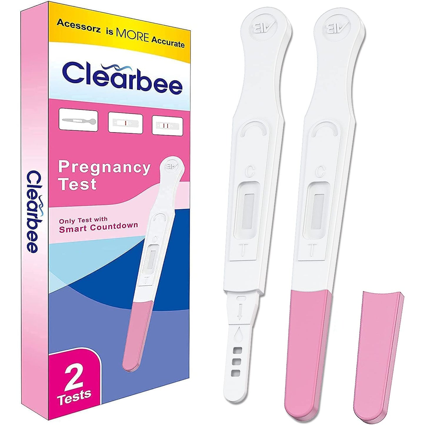 Acessorz Fake Prank Pregnancy Test Kit - 2 Pack Pink | April Fool's Day Pranks