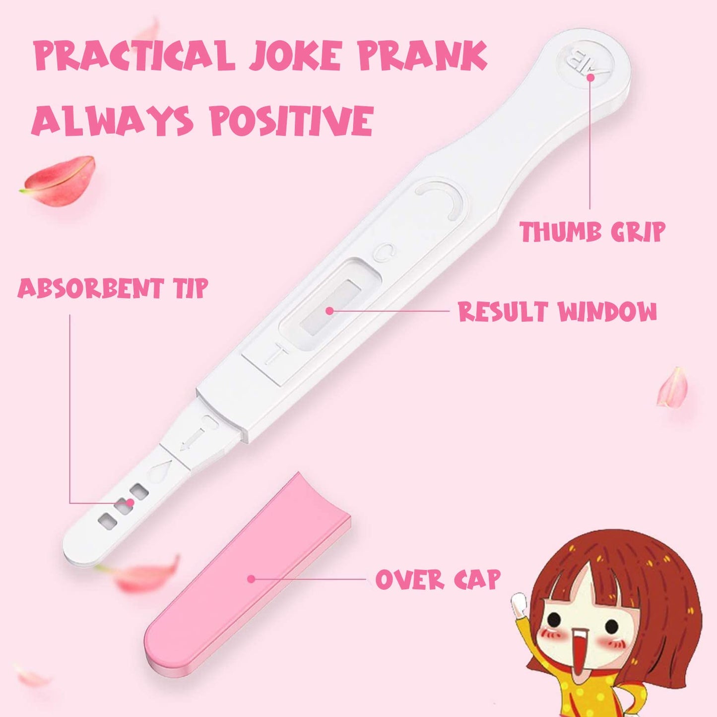 Acessorz Fake Prank Pregnancy Test Kit - 2 Pack Pink | April Fool's Day Pranks