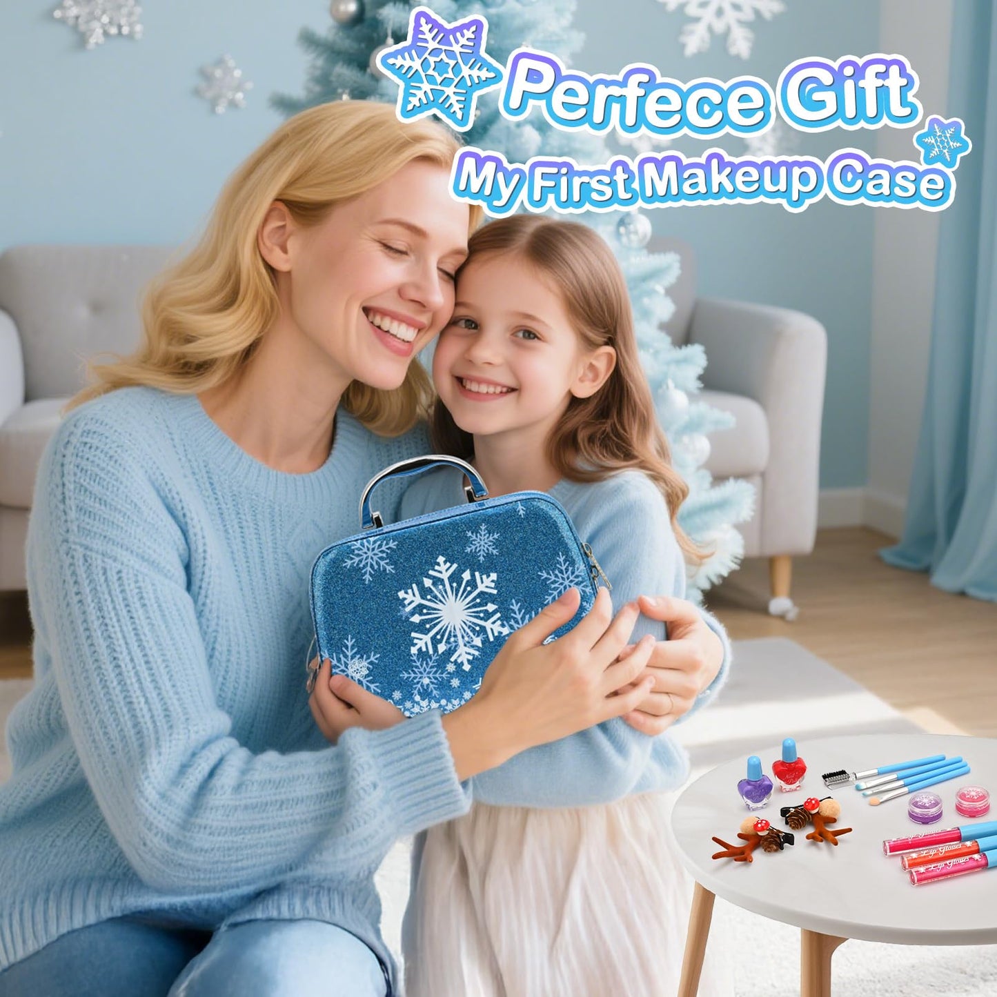 ACGASK Real Washable Makeup Kit for Girls — Safe, Portable Play Makeup Set for Ages 5-12