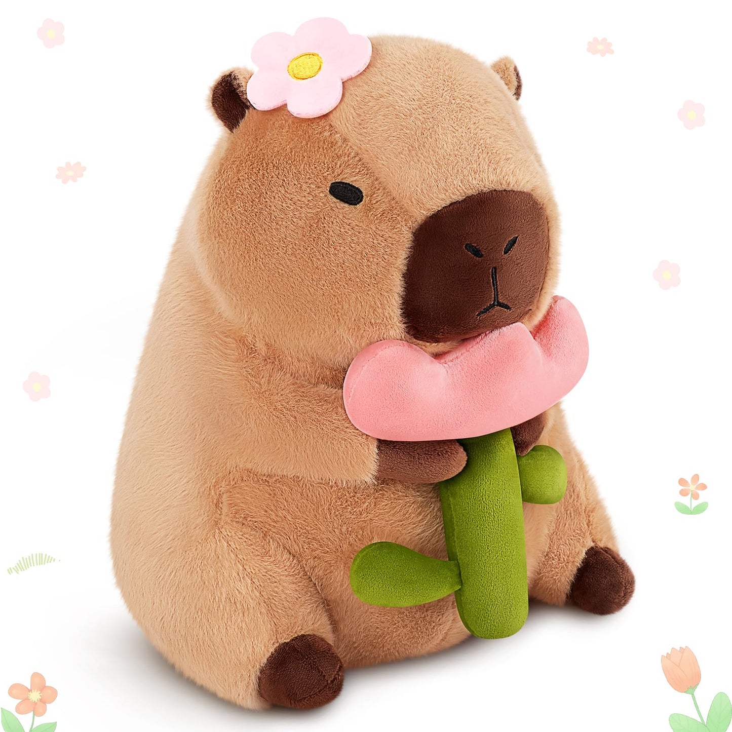 Achwishap Capybara Plush – Cute Capybara Stuffed Toys, 12” & 16” | Kawaii Plush Gift