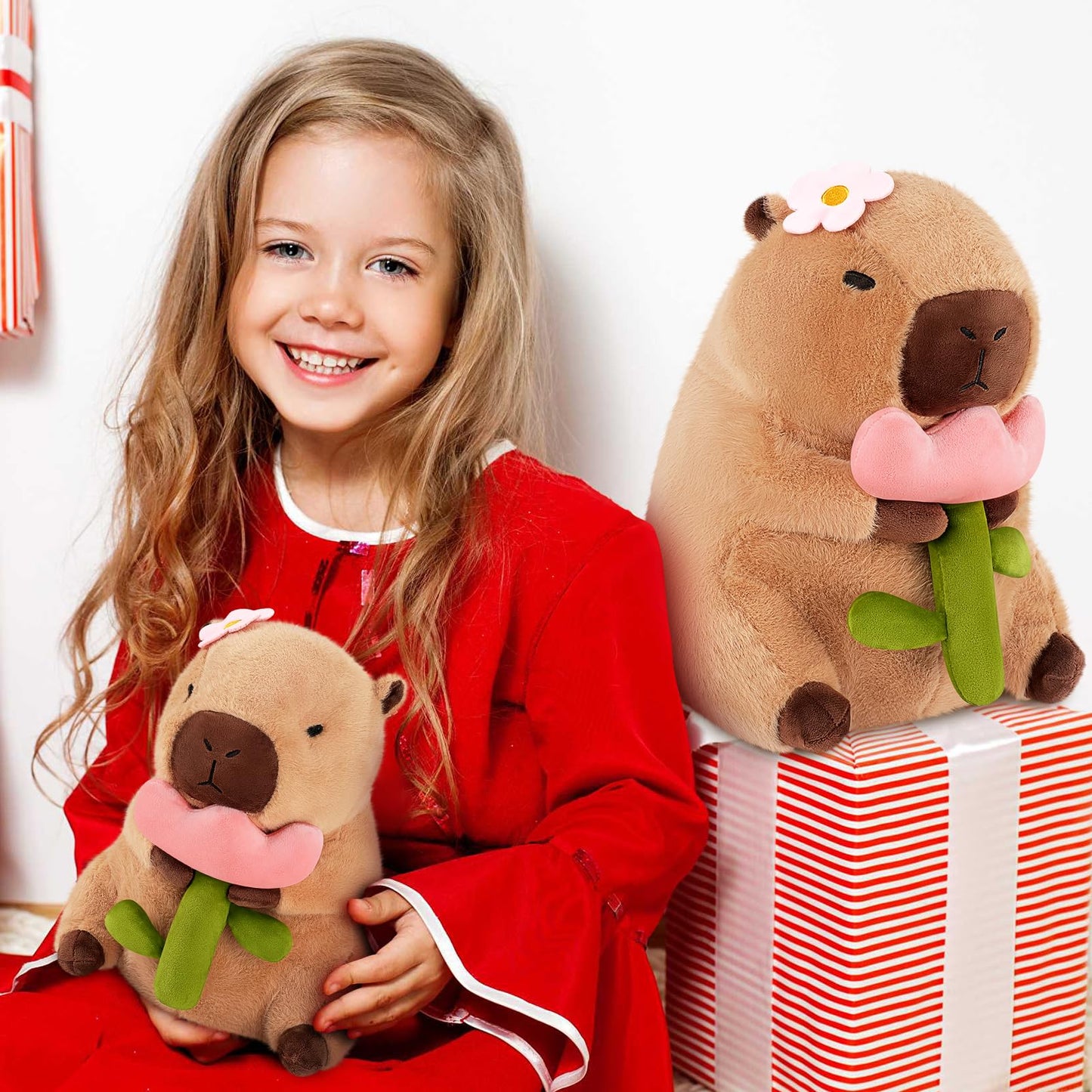 Achwishap Capybara Plush – Cute Capybara Stuffed Toys, 12” & 16” | Kawaii Plush Gift