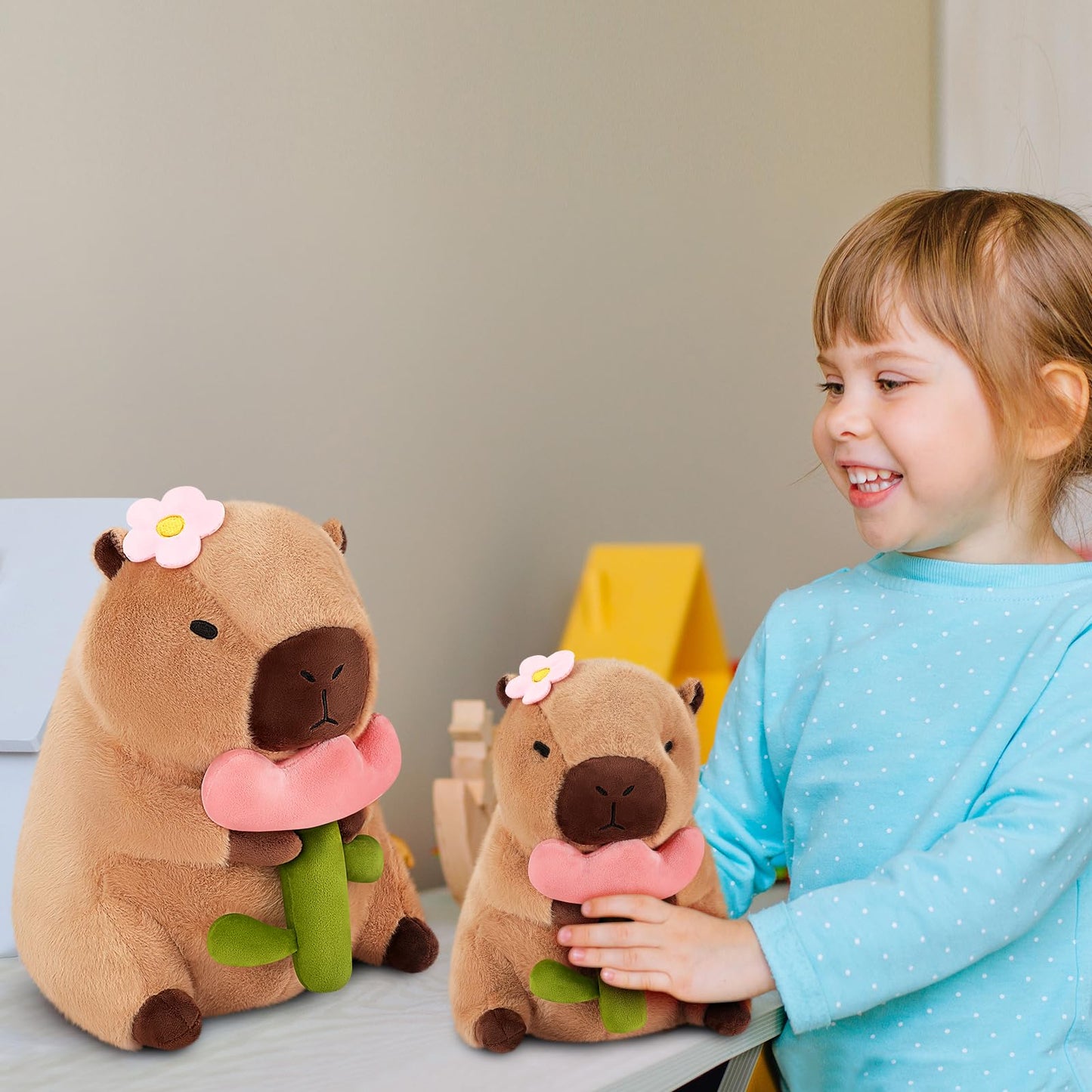 Achwishap Capybara Plush – Cute Capybara Stuffed Toys, 12” & 16” | Kawaii Plush Gift