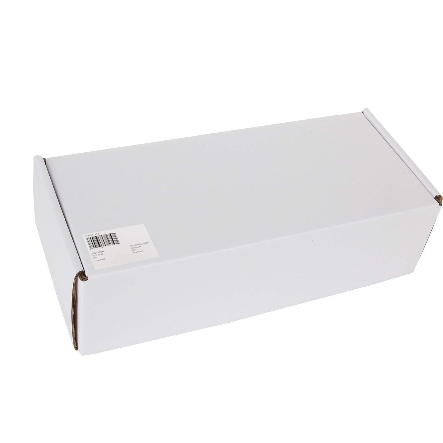 AConnet 500-Count Trading Card Storage Box — Corrugated, 10x4x2.7in, White