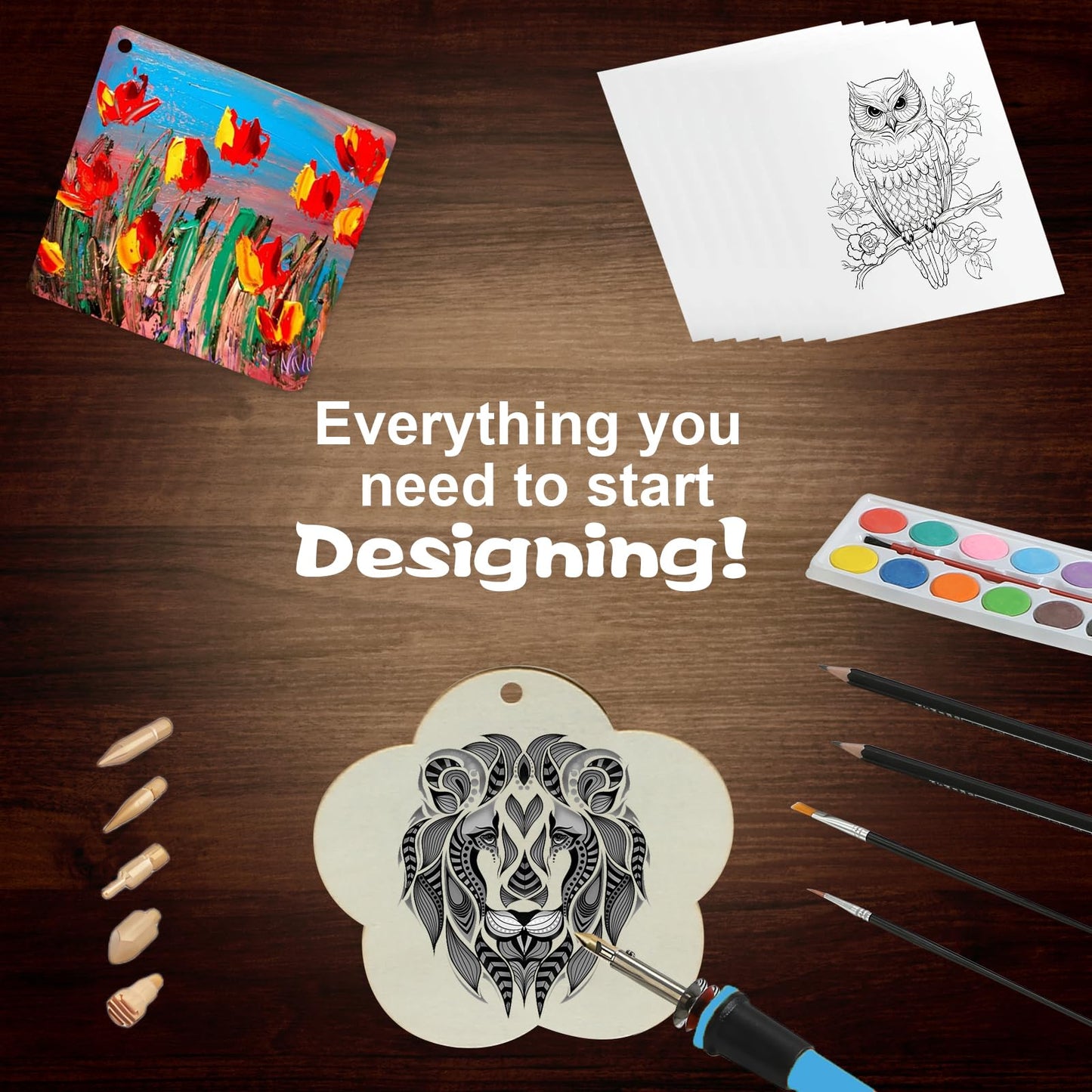 ACRSIKR Wood Burning Gift Kit for Teens — Creative Arts & Crafts Gift (11-18)