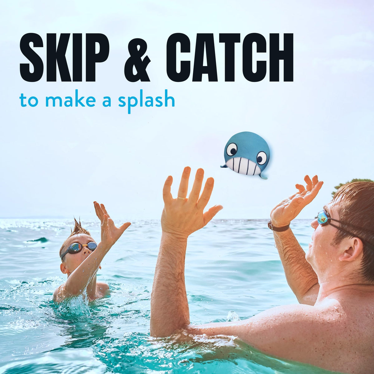 Activ Life 2 Pack Skip Balls – Whale Beach & Pool Toys for Kids