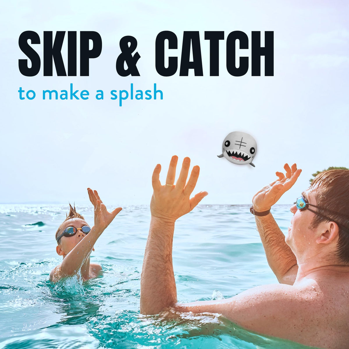 Activ Life Skip Balls – Shark Toys for Kids Aged 4-8, Beach & Pool Outdoor Fun