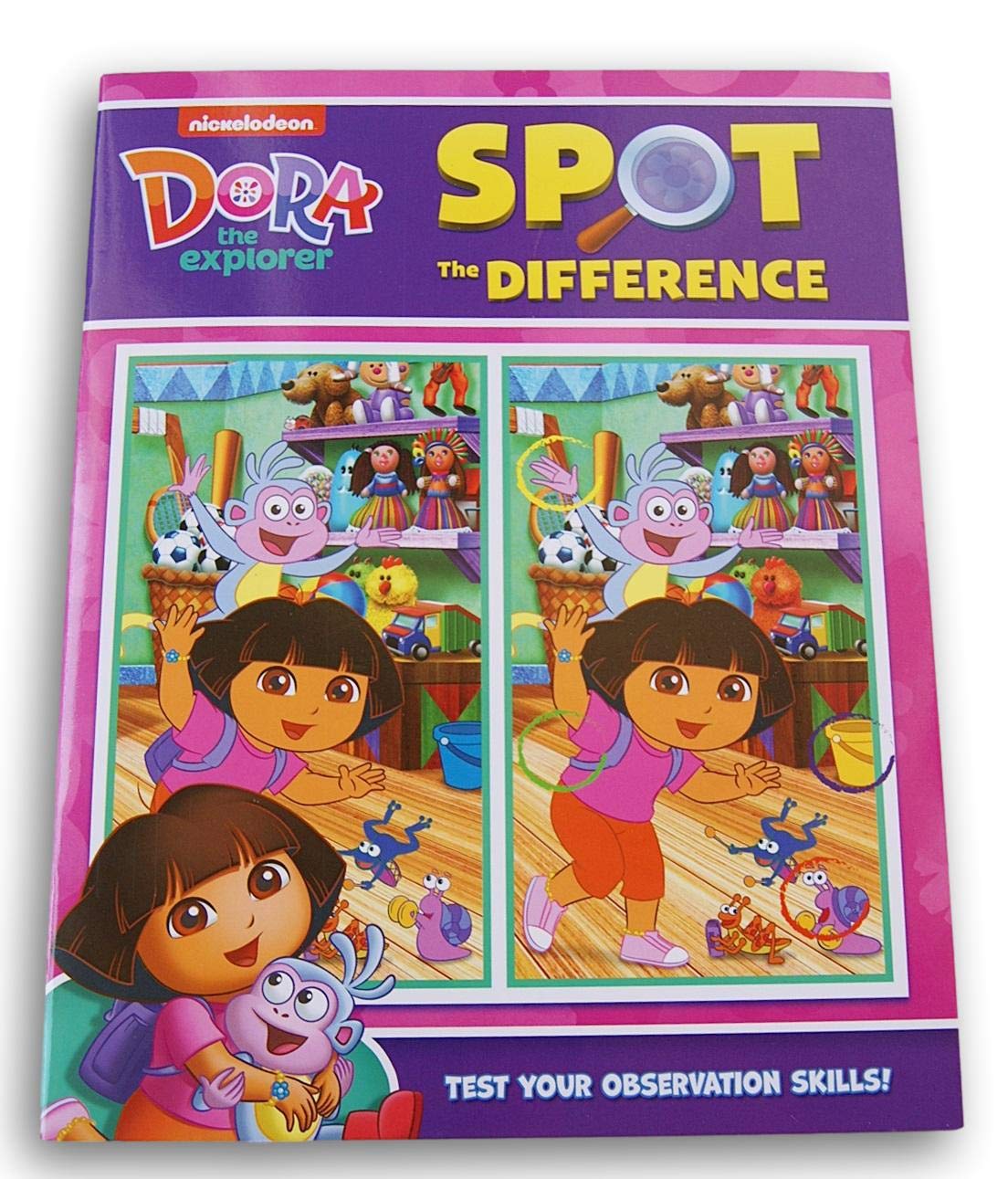 Dora The Explorer Spot the Difference – 22 Puzzles + Answer Key | Activity Books