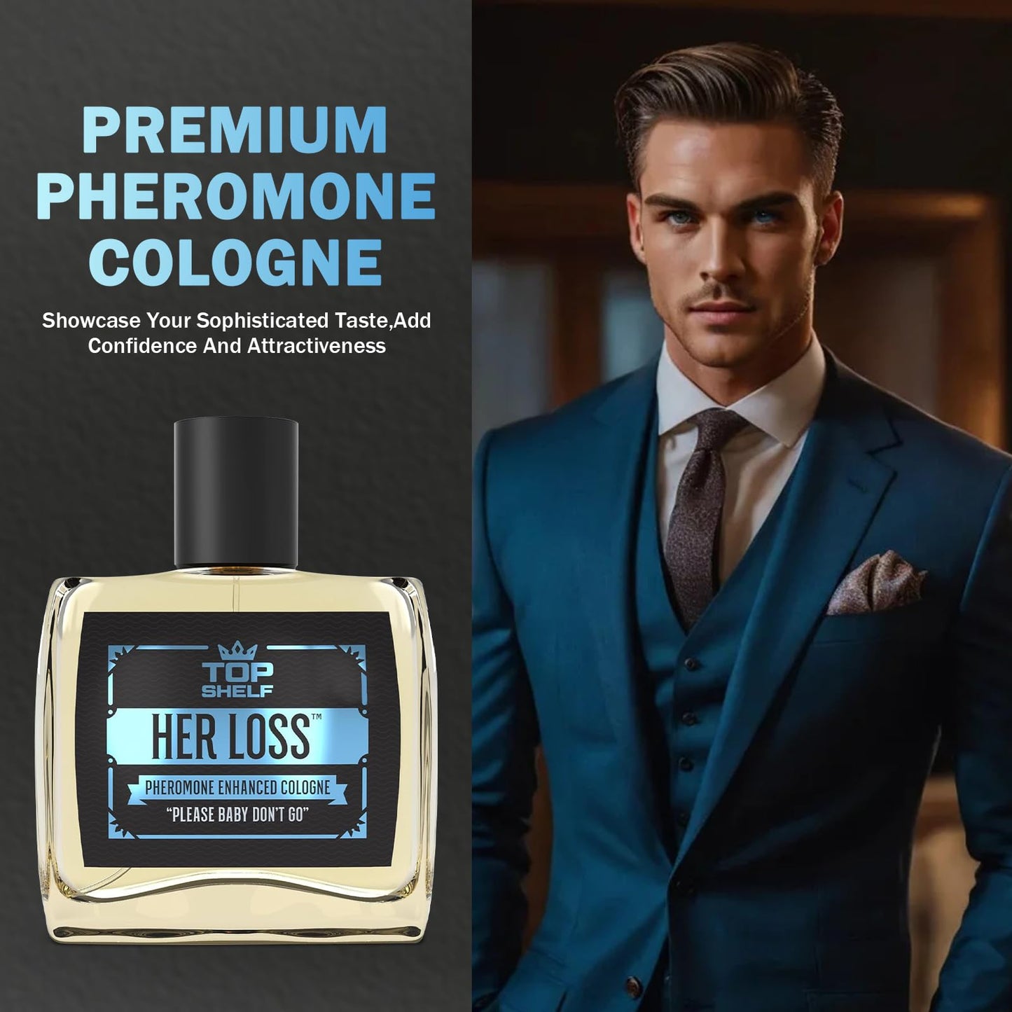 Acuever Top Shelf Her Loss Cologne for Men – Pheromone-Enhanced, 1.7 fl oz