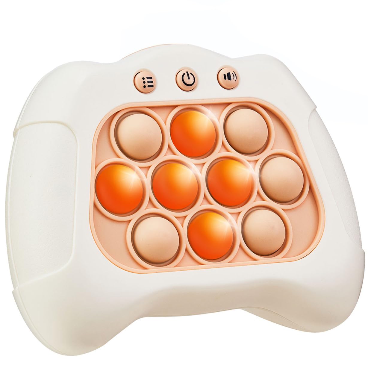 Acvens Fast Push Game - 4-Mode Sensory Puzzle Toy for Kids 6-12 (White)