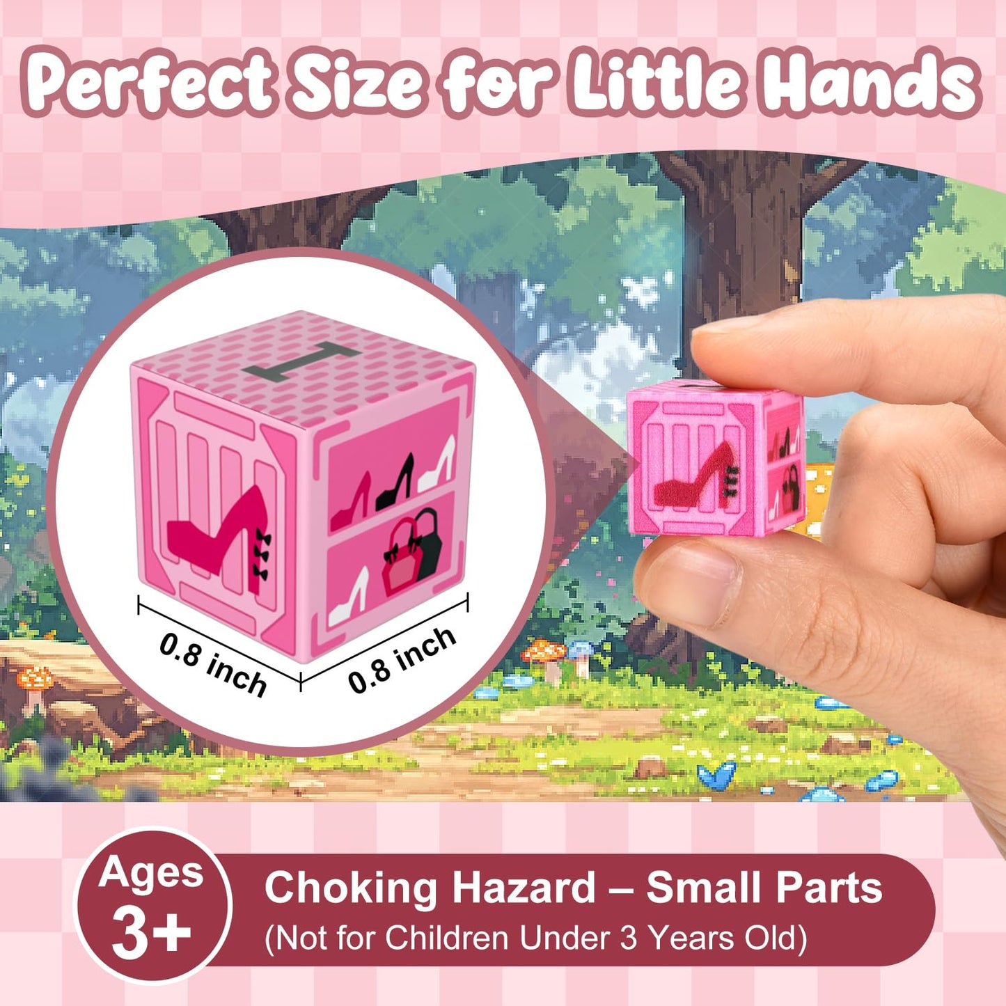 ADAH 216PCS Magnetic Blocks for Girls – Pink Princess STEM Toy, Ages 4-8