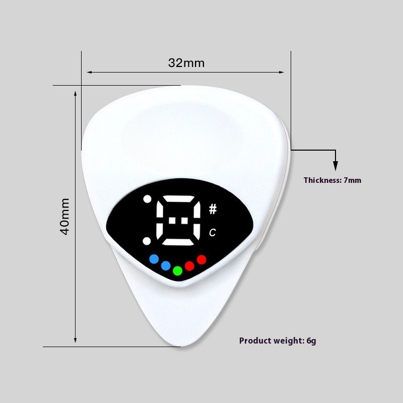 Guitar Multifunctional Plastic Pick Tuner
