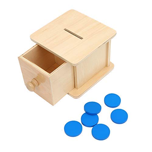 Adena Montessori Infant Coin Box – Montessori Toy for 6-12 Months and Toddlers