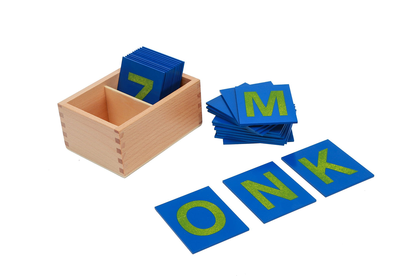 Adena Montessori Sandpaper Letters – Lower & Upper Case Alphabet Cards for Early Learning