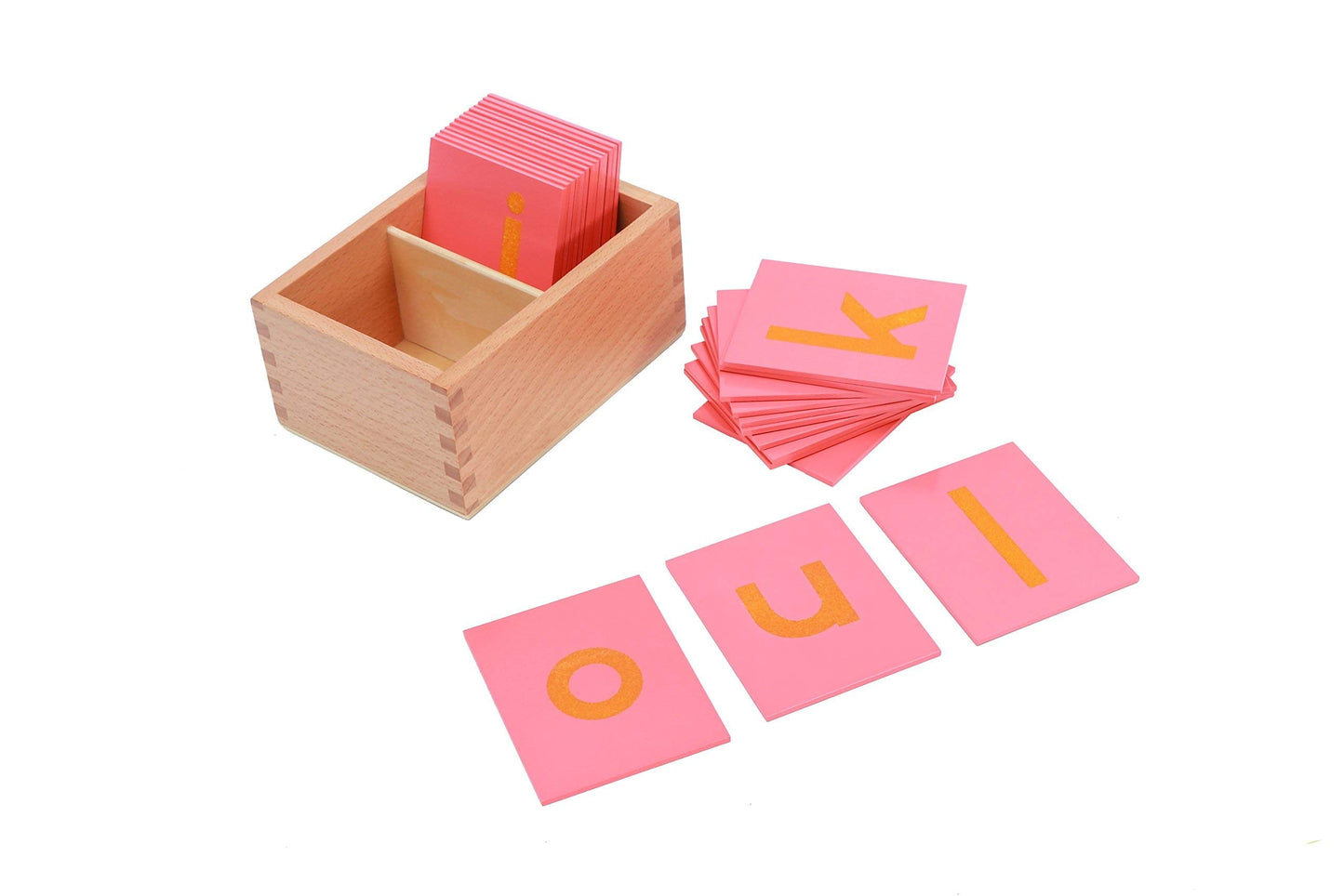 Adena Montessori Sandpaper Letters – Lower & Upper Case Alphabet Cards for Early Learning
