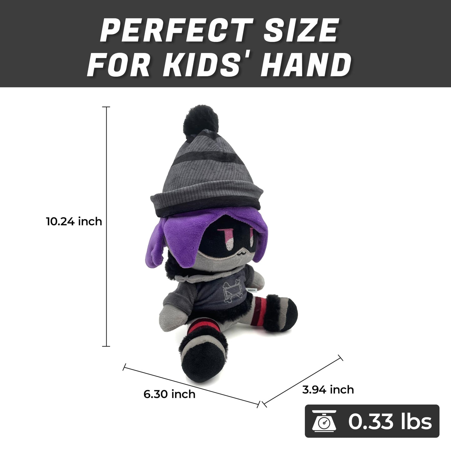 Adenzai Uzi Plush Toy – Cute Cartoon Plush Doll for Fans, Gift for Kids, Collectible Plush