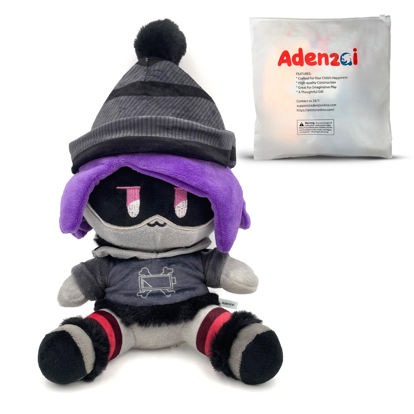 Adenzai Uzi Plush Toy – Cute Cartoon Plush Doll for Fans, Gift for Kids, Collectible Plush