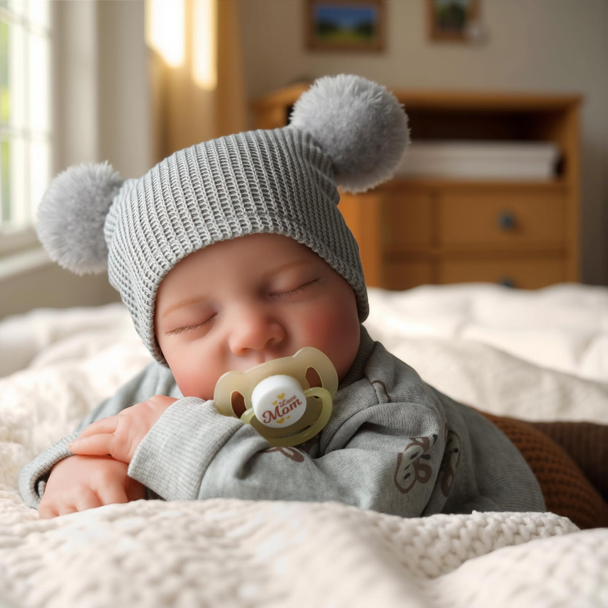 ADFO Realistic Reborn Baby Doll Boy – 20-Inch Lifelike Soft Vinyl, Poseable Newborn Toy for Ages 3+