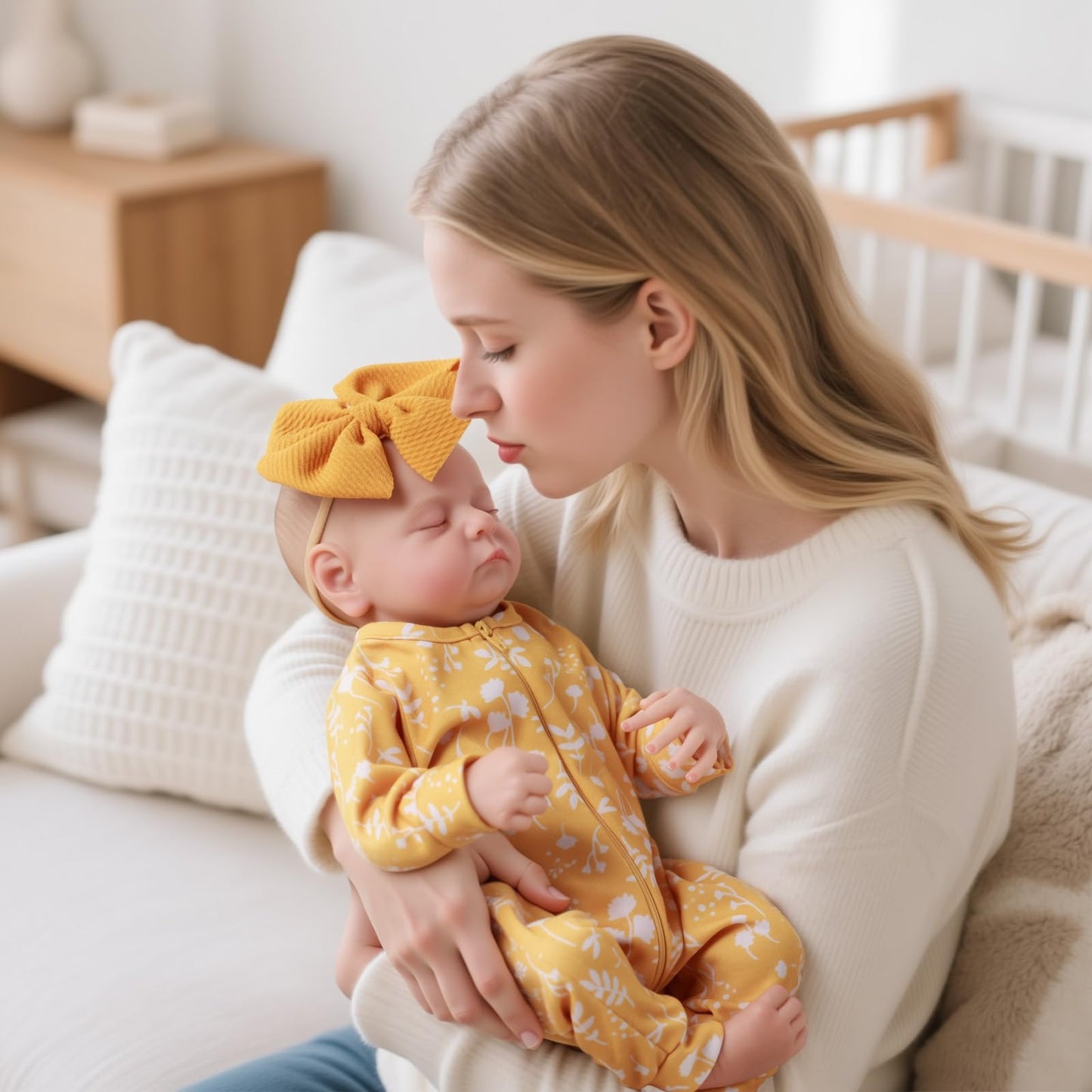 ADFO Lifelike Reborn Baby Doll - 20-Inch Realistic Newborn Girl with Clothes, Safe Vinyl Toy for Kids 3+