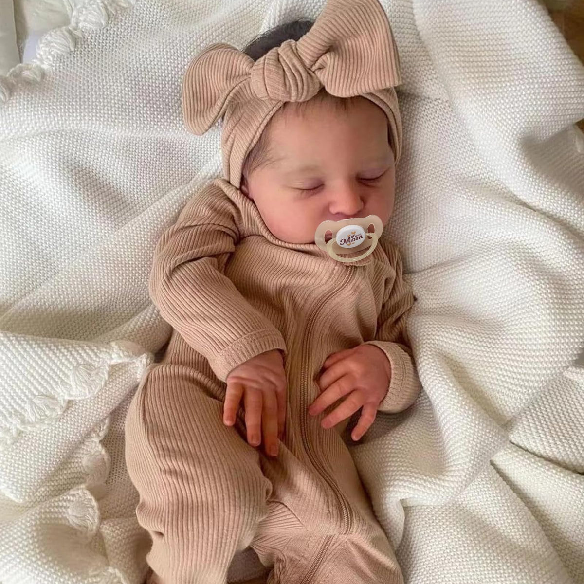 ADFO Real Life Reborn Baby Doll Girl 20in – Lifelike Vinyl with Accessories for Ages 3+
