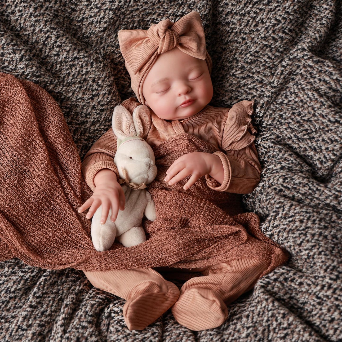 ADFO Real Life Reborn Baby Doll Girl 20in – Lifelike Vinyl with Accessories for Ages 3+